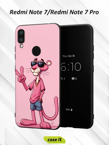 Case it Чехол на Redmi Note 7с принтом Пантера