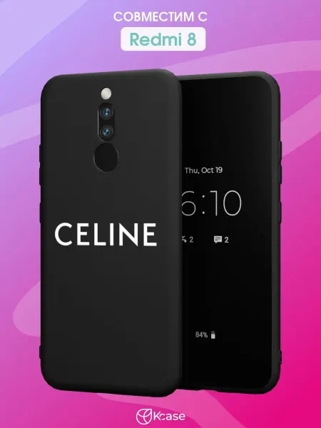 Kcase Чехол на Redmi 8 с принтом CELINE