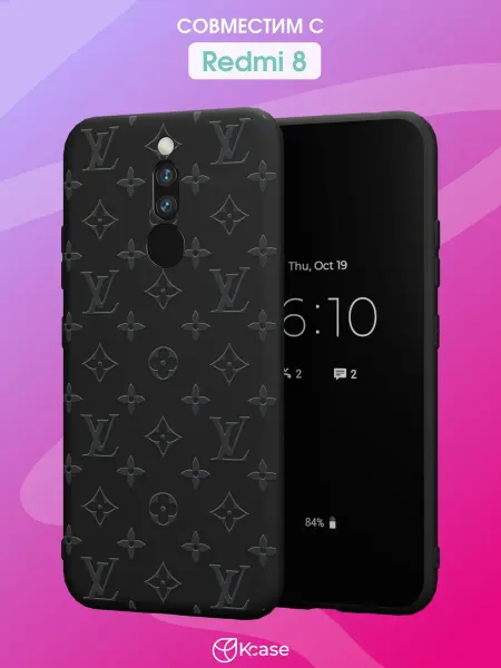 Kcase Чехол на Redmi 8 с принтом Louis Vuitton