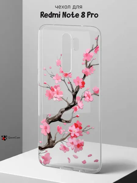 QuestCase Чехол на Redmi Note 8 Pro с принтом Рыбы