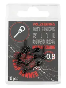 Carp Hammer Саморез с кольцом "Volzhanka Bait Screw 8mm" (10шт/уп)