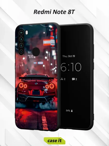 Case it Чехол на Redmi Note 8Tс принтом Nissan GT-R
