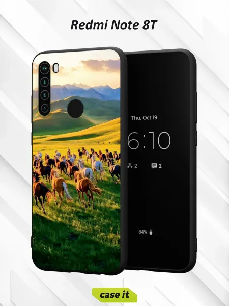 Case it Чехол на Redmi Note 8Tс принтом Лошади
