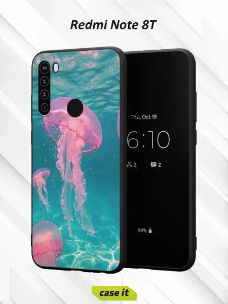 Case it Чехол на Redmi Note 8Tс принтом Медузы