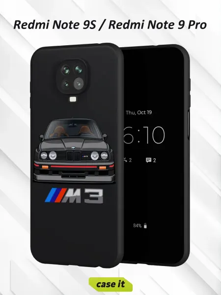 Case it Чехол на Redmi Note 9 Pro 9S с принтом BMW