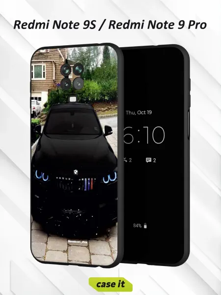 Case it Чехол на Redmi Note 9S и 9 Proс принтом Эмблема BMW