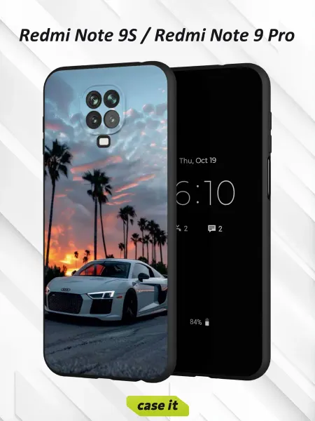 Case it Чехол на Redmi Note 9S и 9 Proс принтом Пиксельные поля