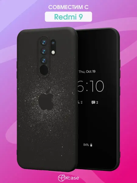 Kcase Чехол на Xiaomi Redmi 9 с принтом Apple