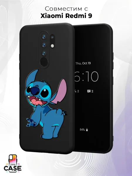 Cover Case Чехол на Xiaomi Redmi 9 с принтом Стич