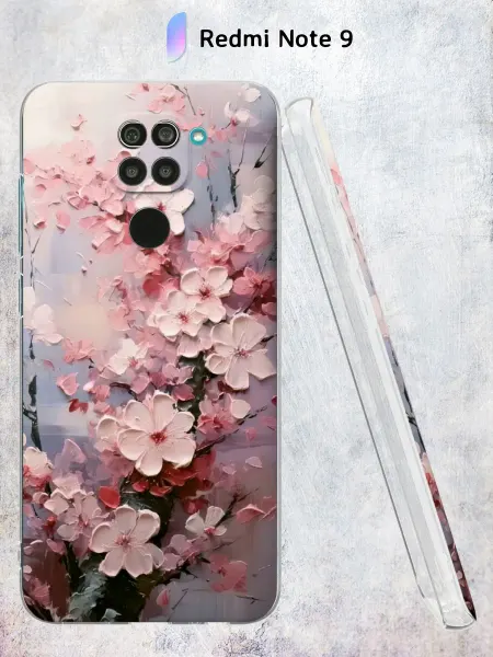 Secret.Case.Store Чехол на Redmi Note 9 с принтом Сакура