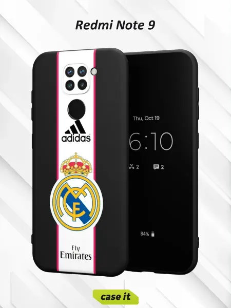 Case it Чехол на Redmi Note 9 с принтом Реал Мадрид