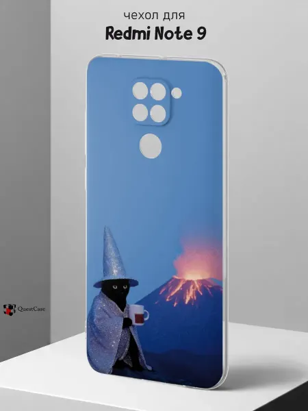QuestCase Чехол на Redmi Note 9 с принтом Мем