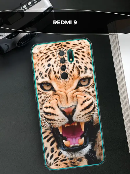 Xiaomi Чехол на Redmi 9 леопардовый