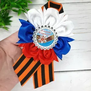 ЛЕНТА ШОП Георгиевская лента на День Победы 9 мая брошь 1 шт