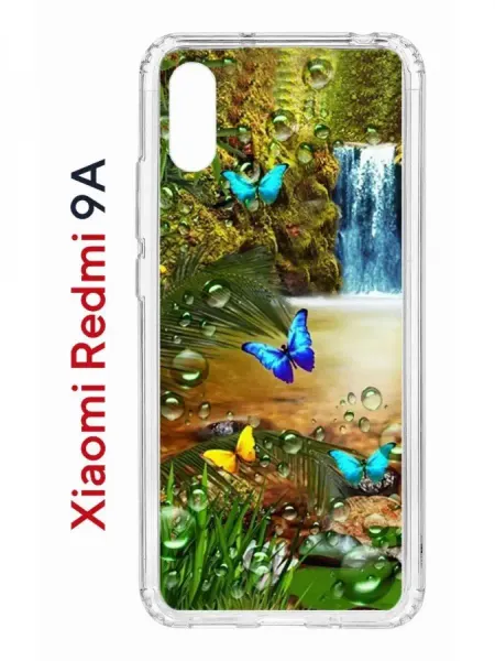 КRUЧЕ Чехол на Redmi 9A с рисунком, с принтом, с защитой камеры