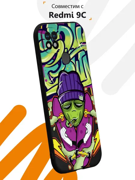 Мобилиус Чехол на Xiaomi Redmi 9C Сяоми Редми 9С с принтом
