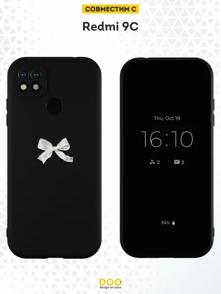 DesignOnCase Чехол на Xiaomi Redmi 9C с принтом Бант