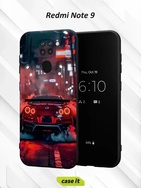 Case it Чехол на Redmi Note 9с принтом Nissan GT-R
