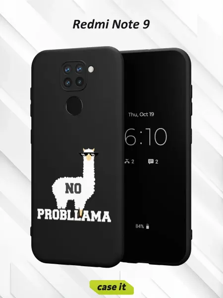 Case it Чехол на Redmi Note 9с принтом Probllama