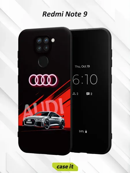 Case it Чехол на Redmi Note 9с принтом Ауди