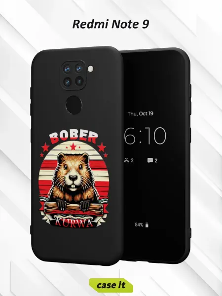 Case it Чехол на Redmi Note 9с принтом Бобер