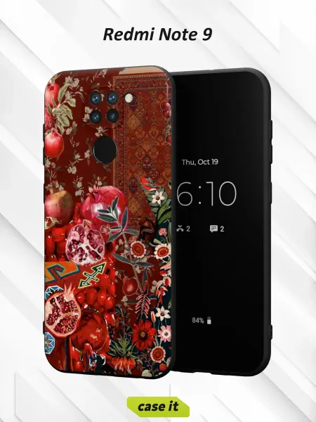 Case it Чехол на Redmi Note 9с принтом Гранат