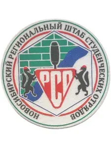 Шеврон РСО БЕЗ ЛИПЫ 9х9 см пришивной Новосибирский Региональный штаб Студенческих Отрядов (пластизоль, шевронное сукно)