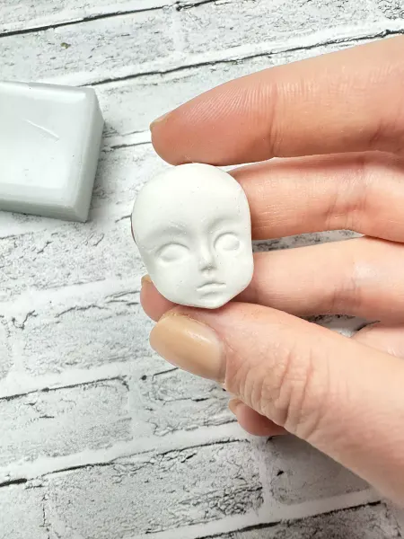 Silicone_mold_for_doll Силиконовый молд лица для куклы ватной игрушки