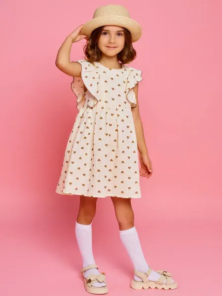 WOW_SHOP_KIDS Муслиновое платье сарафан для девочки