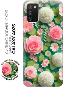 Силиконовый чехол на Samsung Galaxy A02s с принтом "Сад солнечного дня"