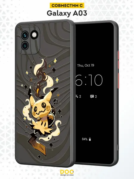 DesignOnCase Чехол Бампер на Samsung A03 с принтом Pokemon