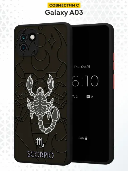 DesignOnCase Чехол Бампер на Samsung A03 с принтом Скорпион