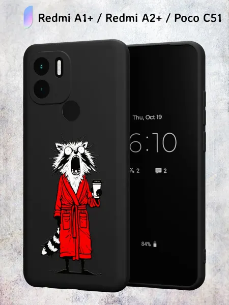 Secret.Case.Store Чехол на Redmi A1+ с принтом Енот