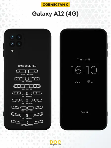 DesignOnCase Чехол на Samsung A12 с принтом BMW
