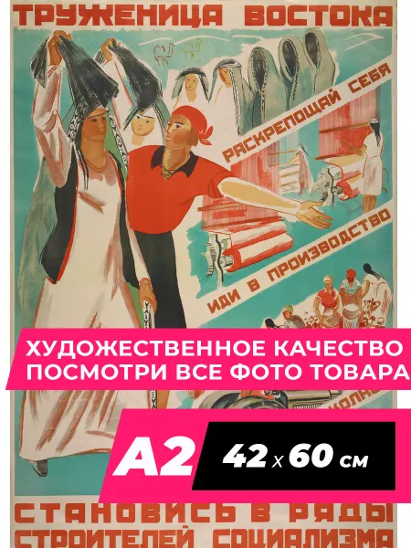 Советские плакаты Retro Советские постеры СССР на стену набор A2