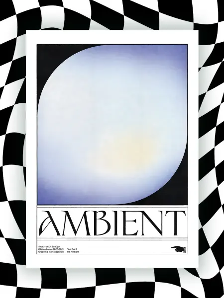 NIPPON PRINTS Техно-постер A3 Ambient в стиле Пинтерест