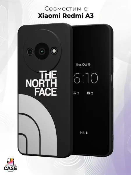 Cover Case Чехол на Xiaomi Redmi A3 с принтом The North Face