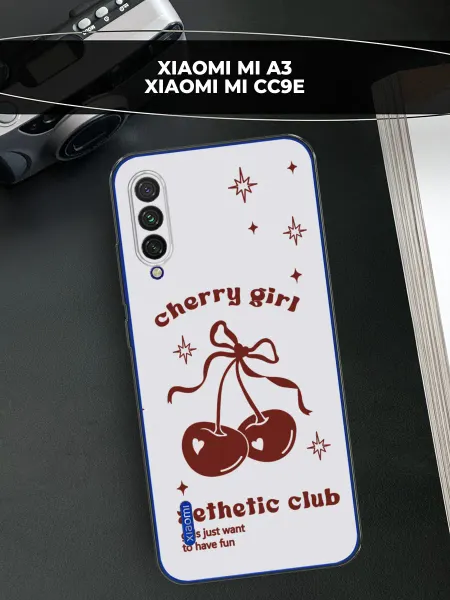 Xiaomi Чехол на Mi A3 Mi CC9E с вишней