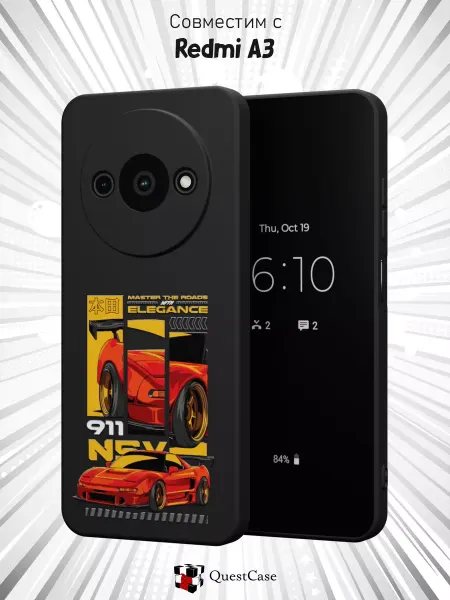 QuestCase Чехол на Xiaomi Redmi A3 с принтом Honda NSX