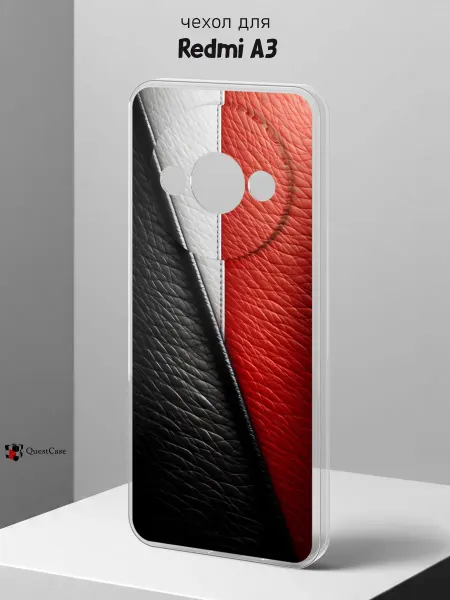 QuestCase Чехол на Redmi A3 с принтом Кожа
