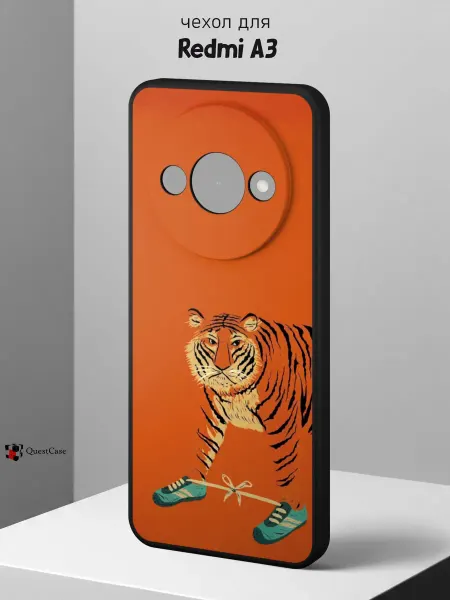 QuestCase Чехол на Redmi A3 с принтом Тигр