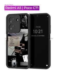 Чехол для Xiaomi Redmi A5, Poco C71 с принтом сердечки для девочек на Сяоми Редми А5, Поко С71