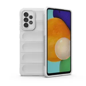 Противоударный чехол Flexible Case для Samsung Galaxy A53 (светло-серый)