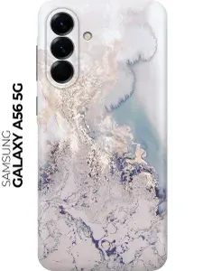 Силиконовый чехол на Samsung Galaxy A56 с принтом "Мраморная волна"