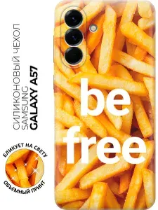 Силиконовый чехол на Samsung Galaxy A57 с принтом "Be Free"