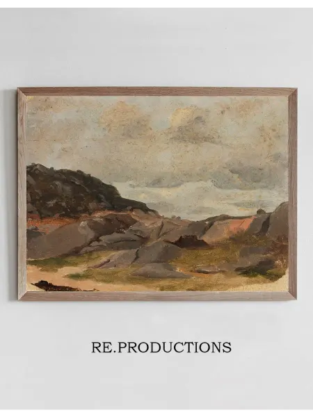 Re.productions Постер Landscape Study - Adolph Tidemand