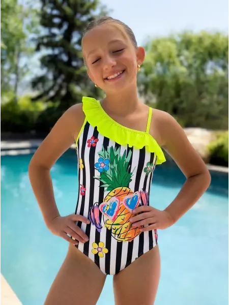 Adoreswim Купальник детский слитный с рюшками
