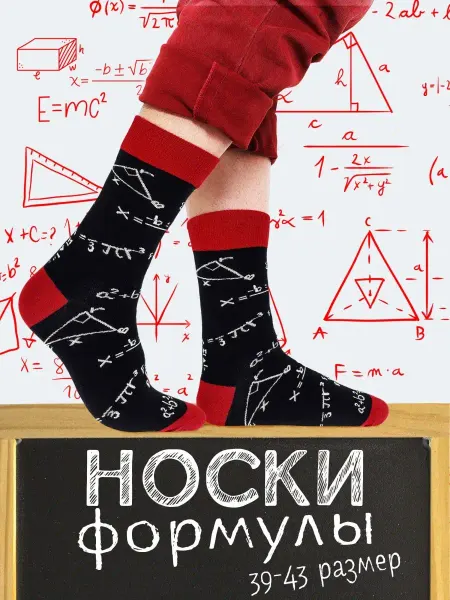 By Antonio & Adriano Носки с рисунком высокие парные Физика