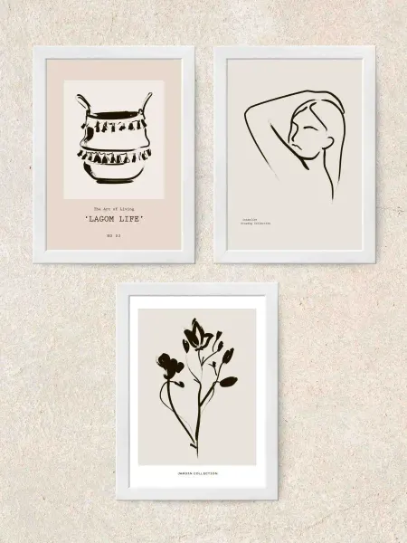Aesthetics Poster Набор интерьерных постеров Богемия, А3 (фотопанно, плакат)