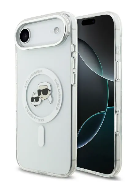 Karl Lagerfeld Чехол на iPhone Air, IML NFT Karl & Choup Heads, MagSafe